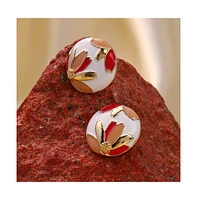 Sohi Women's The Wild Flower Stud Earrings