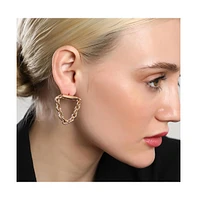 Sohi Women's The Chain Bar Drop Earrings