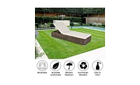 Slickblue Outdoor Leisure Rattan Pool Bed – Stylish and Comfortable Furniture for Relaxation