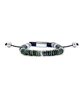 Bling Jewelry Natural Stone Chakra Bolo Bracelet Adjustable