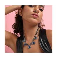 Sohi Women's Crystal Grace Collar Necklace