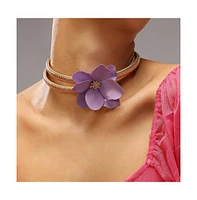 Sohi Women's The Poppy Choker Necklace