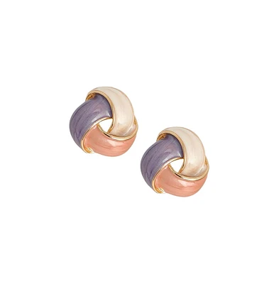 Sohi Women's The Overlap Stud Earrings