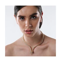 Sohi Women's The Serpent Torque Necklace