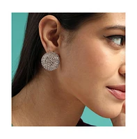 Sohi Women's The Medium Crystalized Stud Earrings