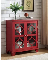 Kings Brand Furniture Roanoke Red Wood Buffet Table