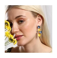 Sohi Women's The Lilypad Drop Earrings