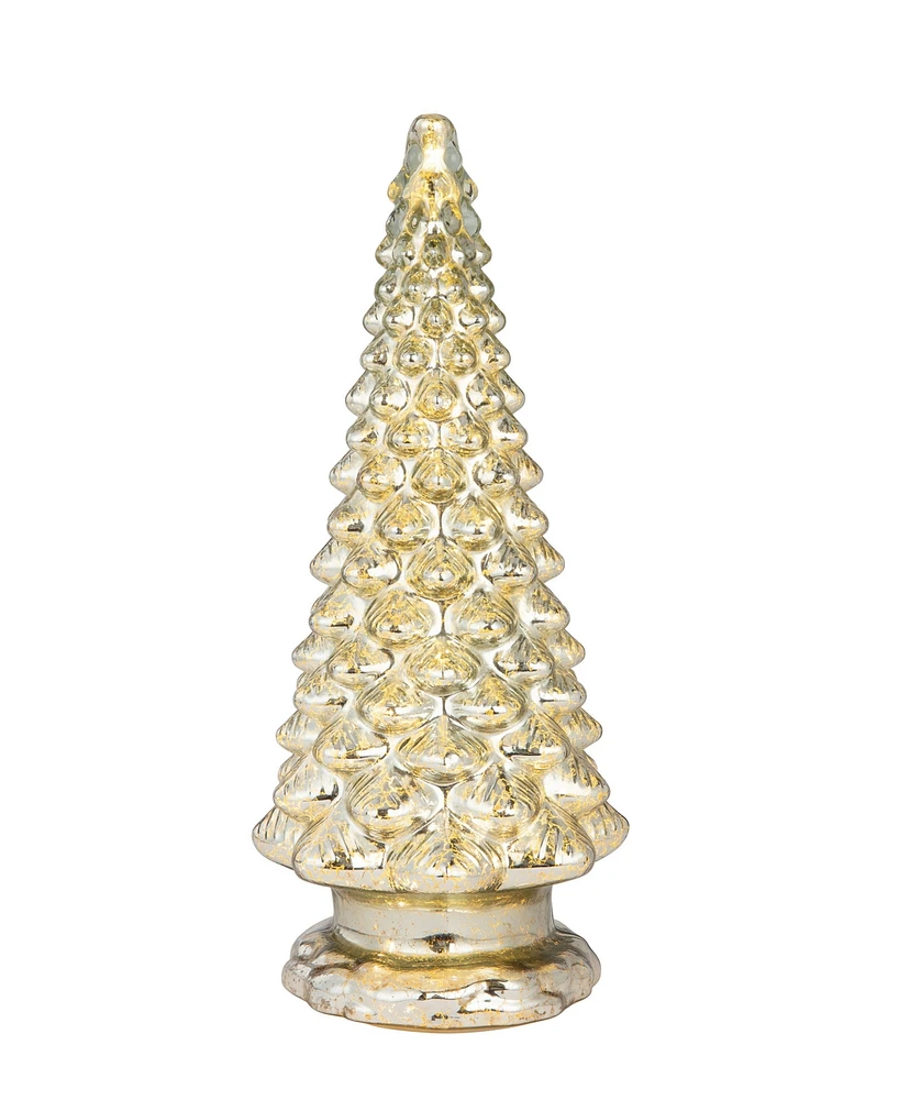 Mr. Christmas 16" Mercury Glass Tree with Twinkling Lights