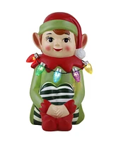 Mr. Christmas 9" Nostalgic Elf Ceramic Figure