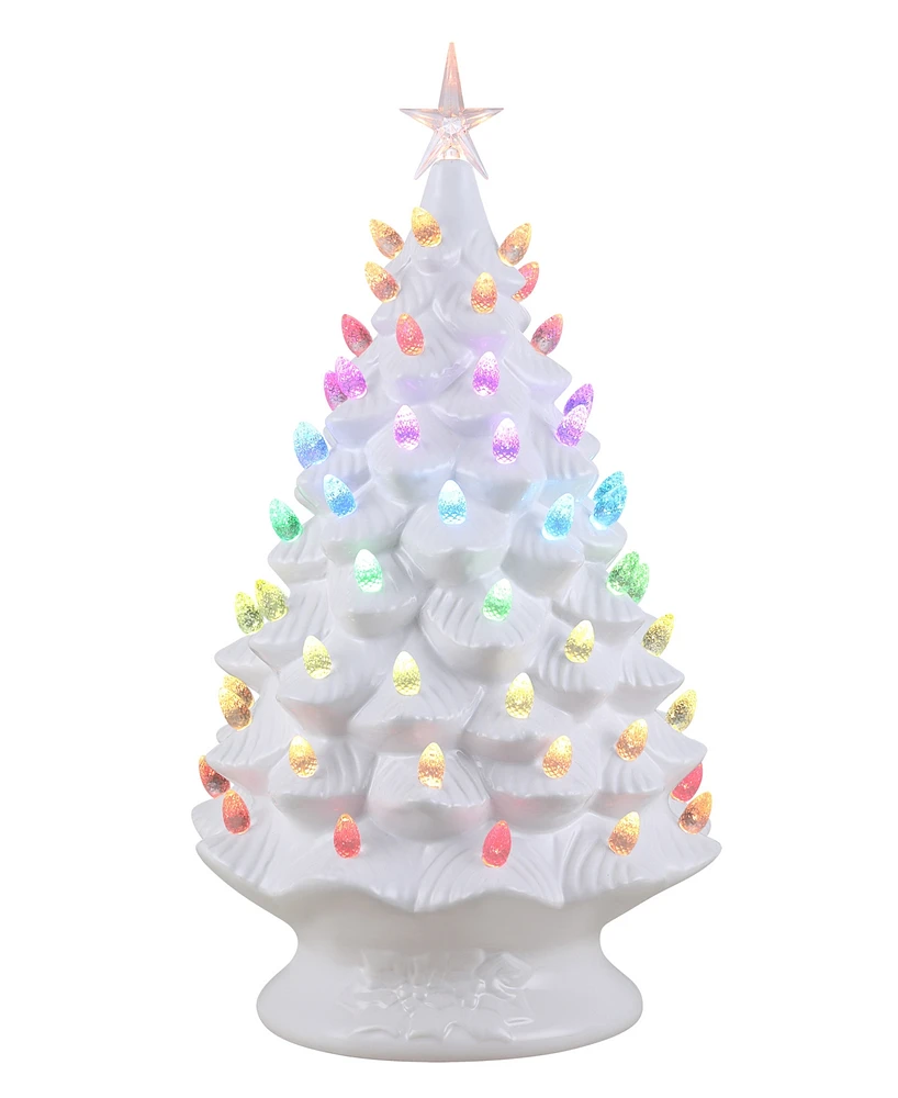 Mr. Christmas 18" Nostalgic Ceramic Tree with Lightshow