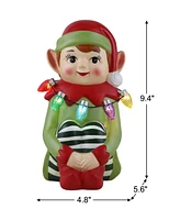 Mr. Christmas 9" Nostalgic Elf Ceramic Figure