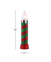 Mr. Christmas 24" Glittery Blow Mold Candle