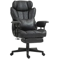 Homcom 396lbs. Big and Tall Office Chair with Footrest & Wide Seat,