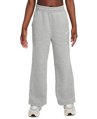 Nike Big Girls Sportswear Club Fleece Wide-Leg Sweatpants