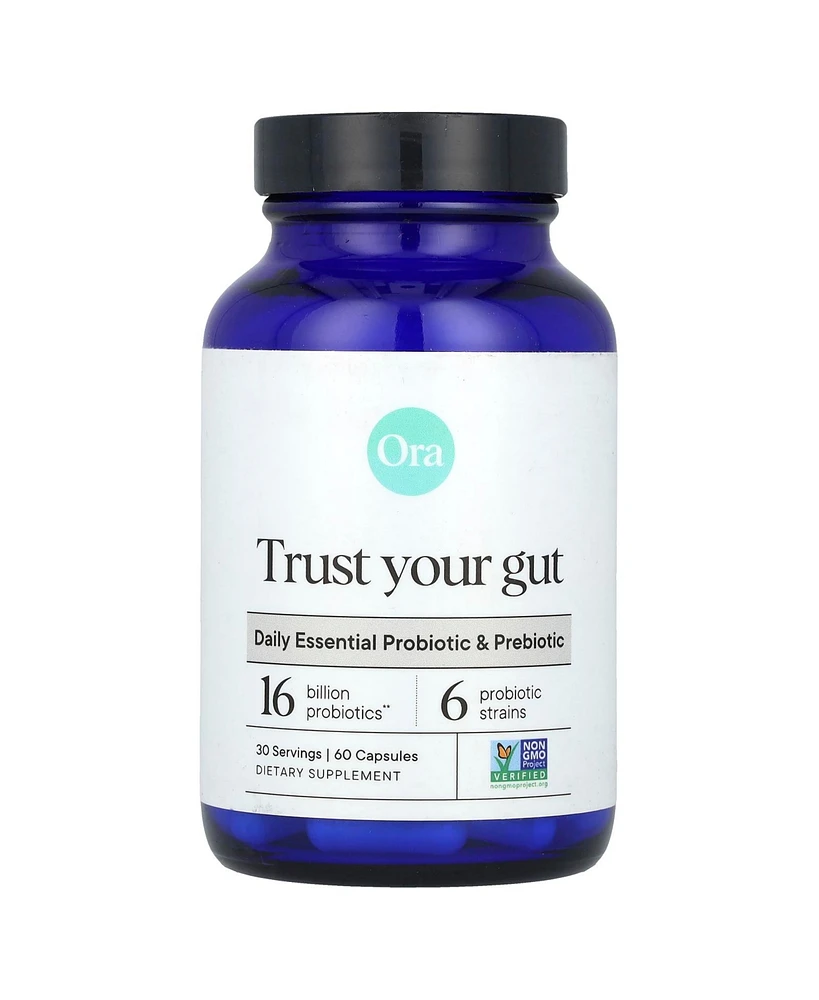 Ora Trust Your Gut Daily Essential Probiotic & Prebiotic 16 Billion