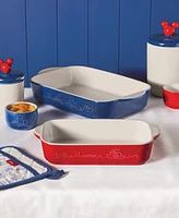 Farberware Disney Home Bon Voyage 2-Piece Ceramic Baker Set