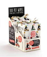 Precious Tails 100pcs. Pet Wipes for Dogs, Dog Grooming Wipes for Cleaning Deodorizing Paws, Butt, Body, Aloe Cucumber Scented Wipe, Travel Pack (2 Pa