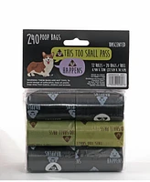 Precious Tails Dog Poop Bags, Humorous Pet Waste Bag Refills, Leak-Proof and Durable, 240 ct