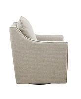 Martha Stewart Collection 30" Wood Christian Wide Swivel Armchair