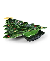 Mr. Christmas 14.25" Nostalgic Ceramic Tree Dip Platter