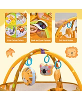 Hongge 4-in-1 Baby Play Gym with Soft Padding Mat and Arch Design