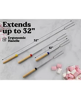 Zulay Kitchen Long Marshmallow Roasting Sticks Extendable Design