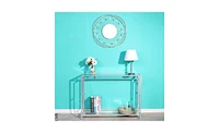 Slickblue Toughened Glass Panel Console Table