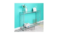 Slickblue Toughened Glass Panel Console Table