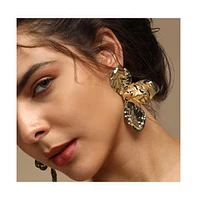 Sohi Women's The Withering Flora Drop Earrings