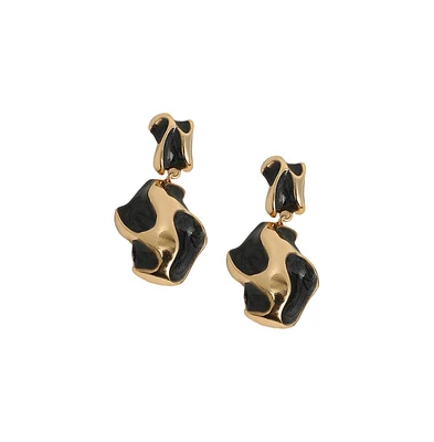 Sohi Women's The Eroded Drop Earrings