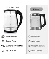 Zulay Kitchen Fast-Boiling Electric Kettle - 1.7L Hot Water Kettle 1500W With Auto Shut-Off