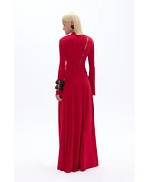Nocturne Women's Double Breasted Long Dress