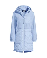 Lands' End Women's High Pile Quilted Mixed Media Parka