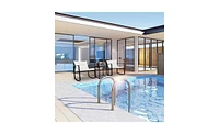 Slickblue 3-Piece Set Single Coffee Table and Exposed Rocking Chair Modern Living Room Furniture