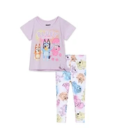 Bluey Toddler Girls T-Shirt and Leggings Outfit Set