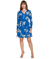 Tommy Hilfiger Women's Floral-Print Fit & Flare Dress