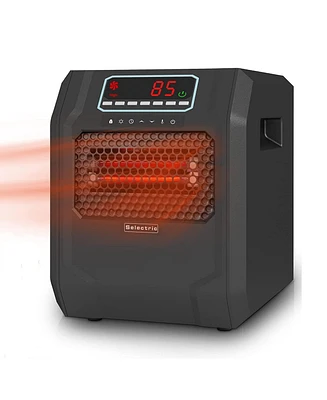 Voltorb Portable Corded Electric Radiant Space Heater w/3 Heat Settings, Black