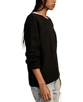 Lucky Brand Women' sCrewneck Long-Sleeve Pullover Sweater