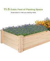 Slickblue Raised Garden Bed Box for Growing Vegetables, Flowers, and Herbs