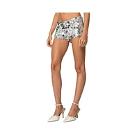 Edikted Women's Sephira Sequin Micro Shorts