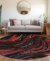 Addison Chantille Machine Washable ACN1037 8'x8' Round Area Rug