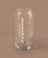 Narbo The Can Minneapolis Map Everyday Glassware, Set of 2