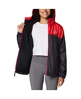 Columbia Women's Red/Black Georgia Bulldogs Flash Forward Full-Zip Hoodie Windbreaker Jacket