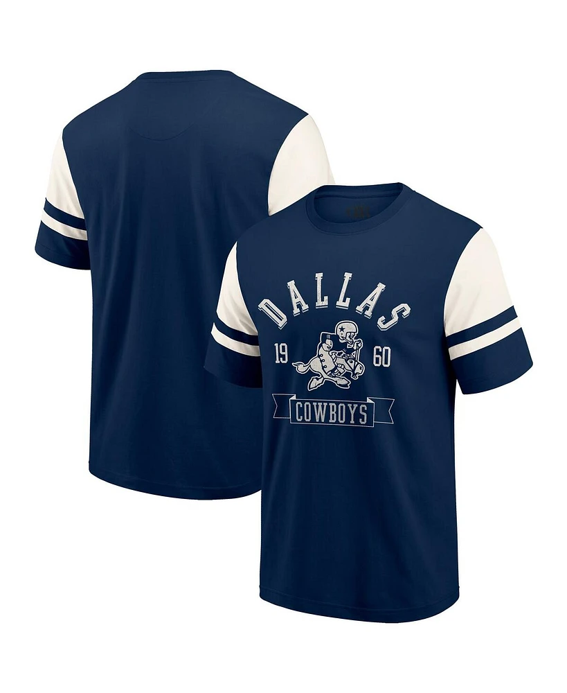 Fanatics Men's Navy Dallas Cowboys Throwback T-Shirt