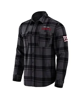 Fanatics Men's Black New York Giants Plaid Button-Up Shirt