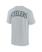 Fanatics Men's and Women's Gray Pittsburgh Steelers Elements Iconic Tri-blend T-shirt