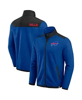 Fanatics Men's Royal Buffalo Bills Color Block Polar Fleece Full-Zip Jacket