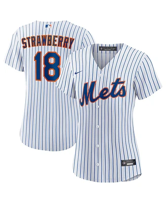 Nike Women's Darryl Strawberry White New York Mets Home Replica Player Jersey