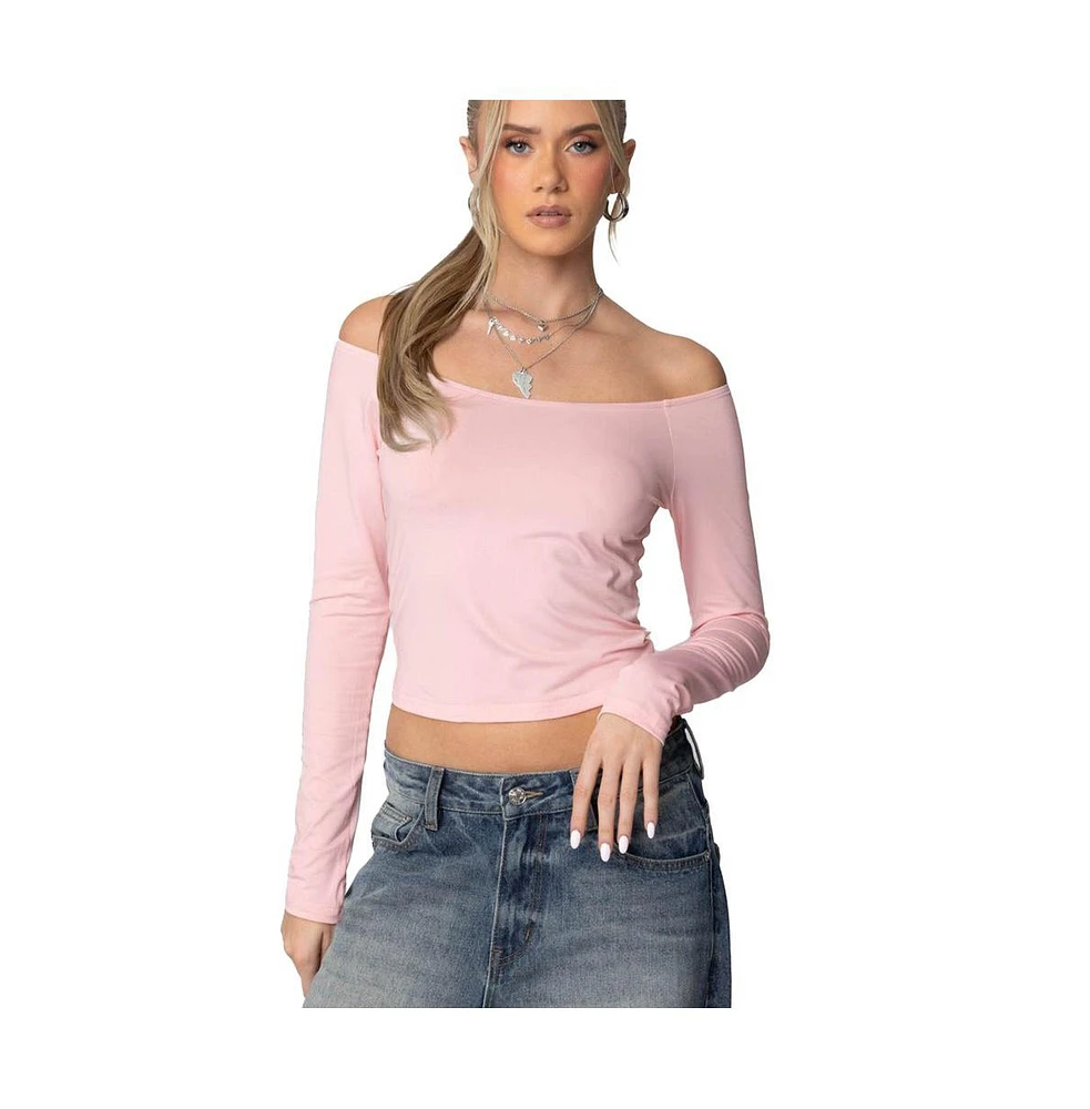 Edikted Women's Tahlia Off Shoulder Top