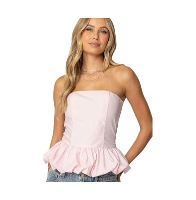 Edikted Womens Everlee Bubble Hem Corset